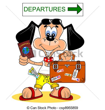 Vector   Going On Vacation   Stock Illustration Royalty Free