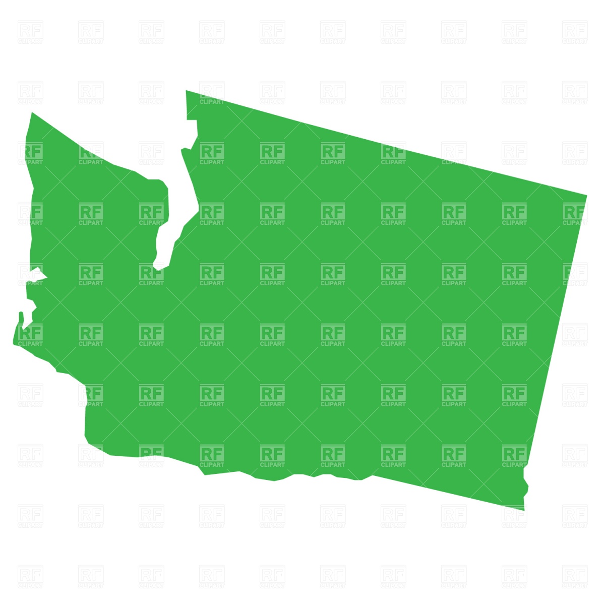 Washington State Map Download Royalty Free Vector Clipart  Eps 