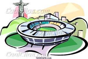Brazil Maracana Stadium Rio De Vector Clip Art