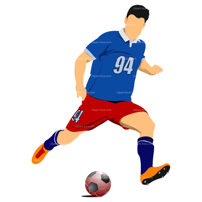 Clipart Soccer Player   Royalty Free Vector Design