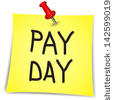 Friday Pay Day Clip Art Pay Day Word On A Note Paper