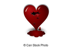 Heart Clipart Vector And Illustration  170 Bleeding Heart Clip Art
