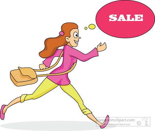 Household   Lady Running For Sale   Classroom Clipart