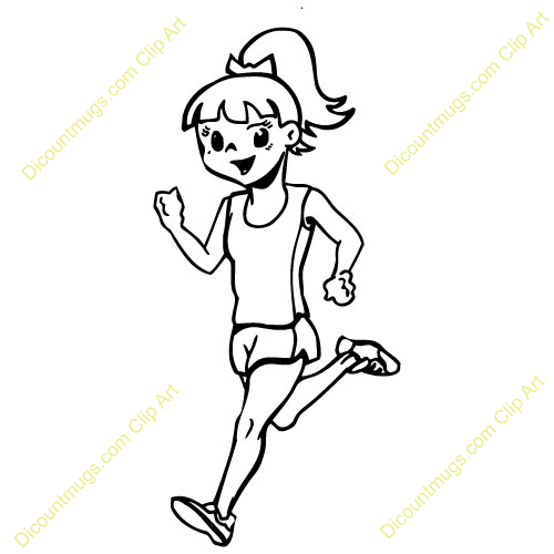 Lady Running Track Clipart   Cliparthut   Free Clipart