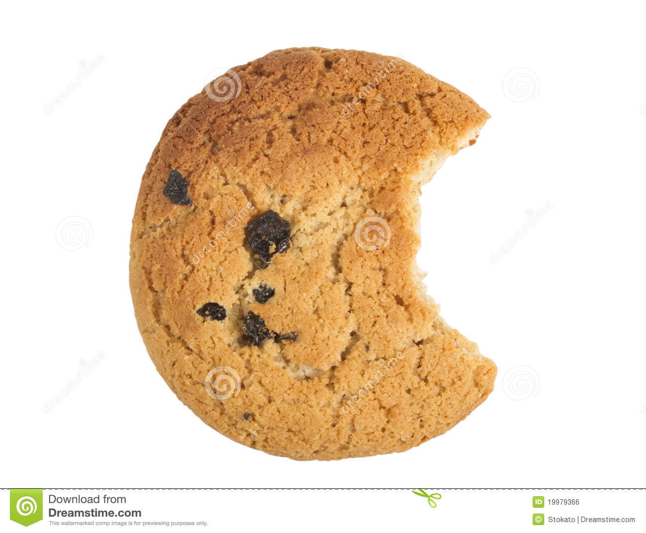 Oatmeal Raisin Cookies Clipart Top View Oatmeal Cookie With