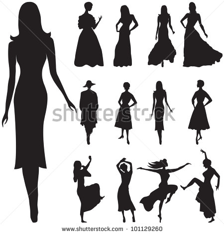 Old Black Lady Running Clipart