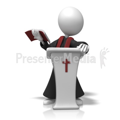 Pastor In Pulpit   Presentation Clipart   Great Clipart For    