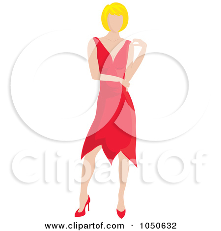 Royalty Free  Rf  Red Dress Clipart Illustrations Vector Graphics  1