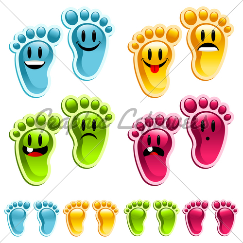 Smiley Feet   Gl Stock Images