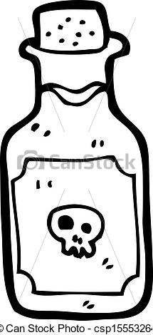 Clip Art Vector Of Cartoon Poison Bottle Csp15553264   Search Clipart