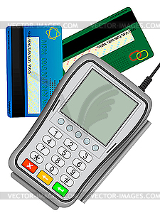 Credit Card Input Reader   Vector Clipart