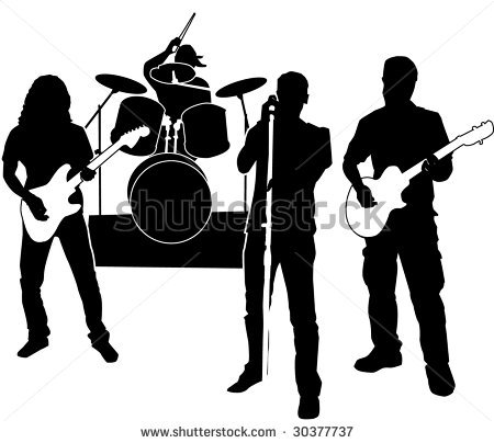 Displaying  20  Gallery Images For Rock Band Clip Art