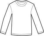 Long Sleeve T Shirt Illustration Stock Vector   Clipart Me