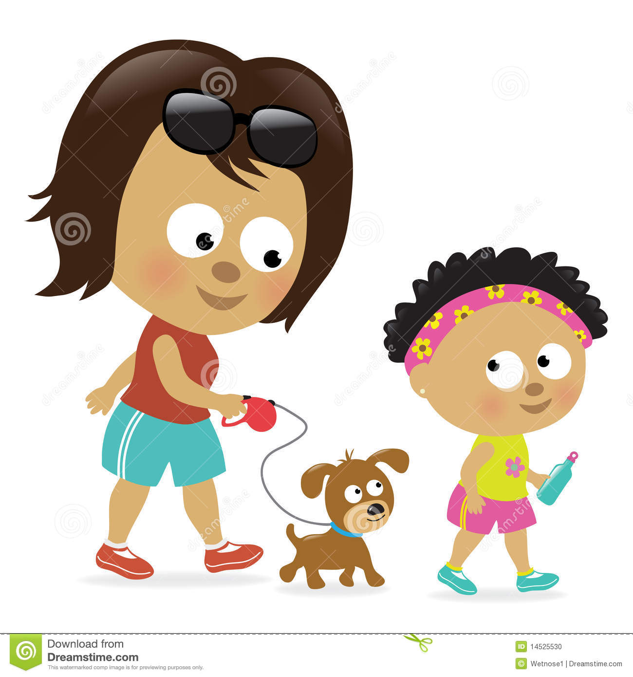 Mother And Daughter Walking  African American  Stock Photo   Image