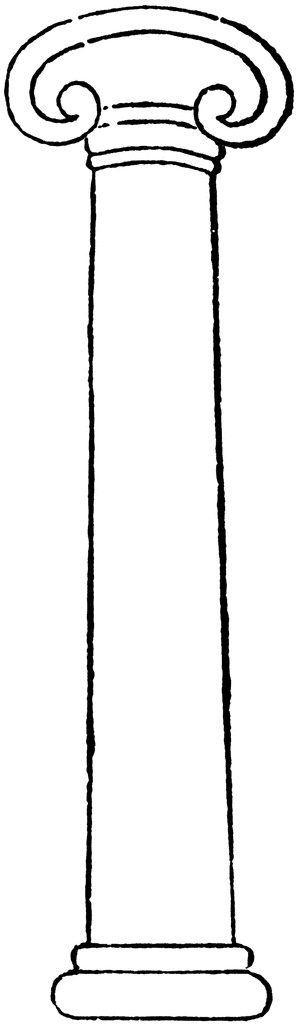 Pillar Of A Table In An Assyrian Relief   Clipart Etc