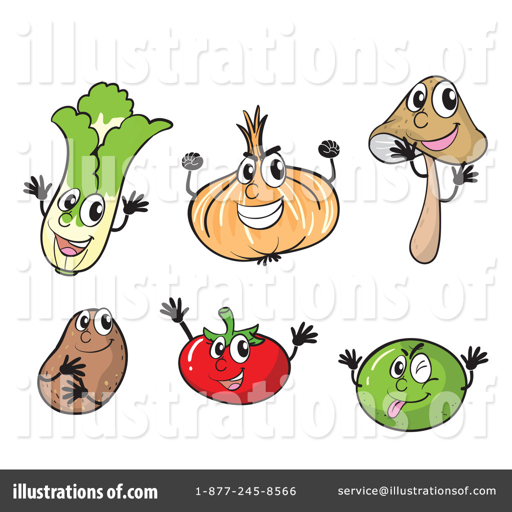 Royalty Free Rf Veggie Clipart Illustration By Colematt Stock Sample