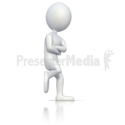 Stick Man Leaning On Wall   3d Figures   Great Clipart For