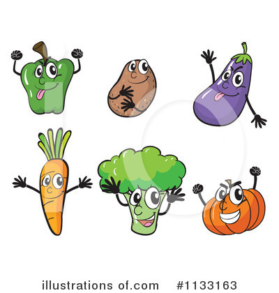 Veggie Clipart  1133163 By Colematt   Royalty Free  Rf  Stock