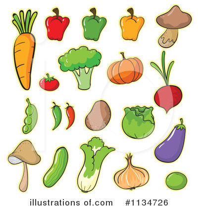 Veggie Clipart  1134726 By Colematt   Royalty Free  Rf  Stock