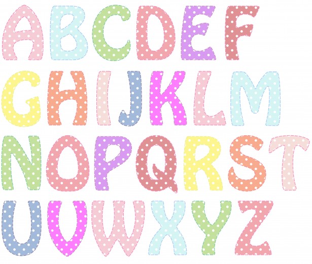 Alphabet Letters Pastel Colors Free Stock Photo   Public Domain