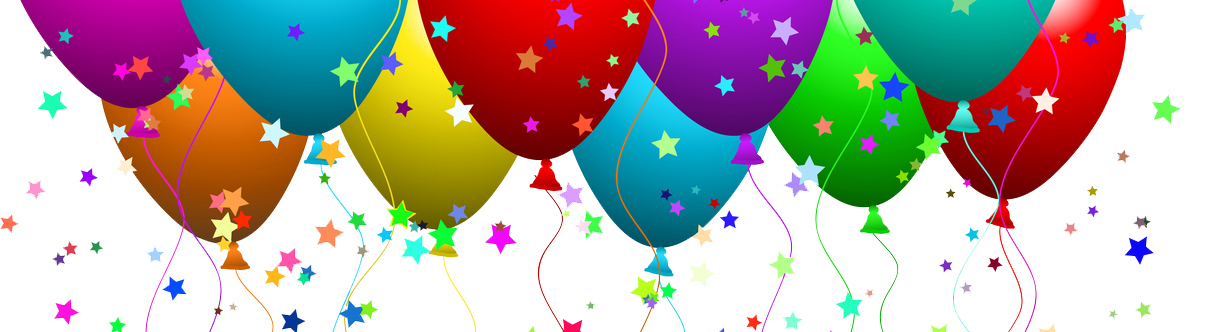 Clipart Illustration Of A Bunch Of Floating Party Balloons With