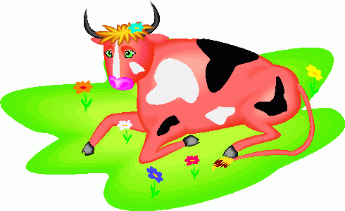Cow Laying Down Clipart   Cow Laying Down Clip Art