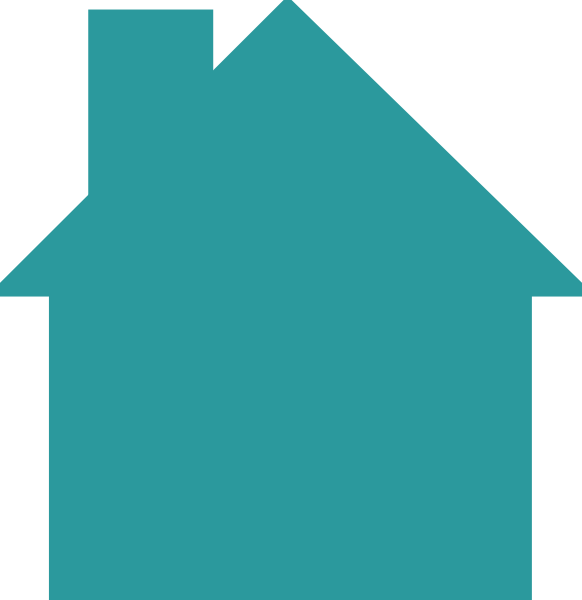 House Logo Teal Clip Art At Clker Com   Vector Clip Art Online