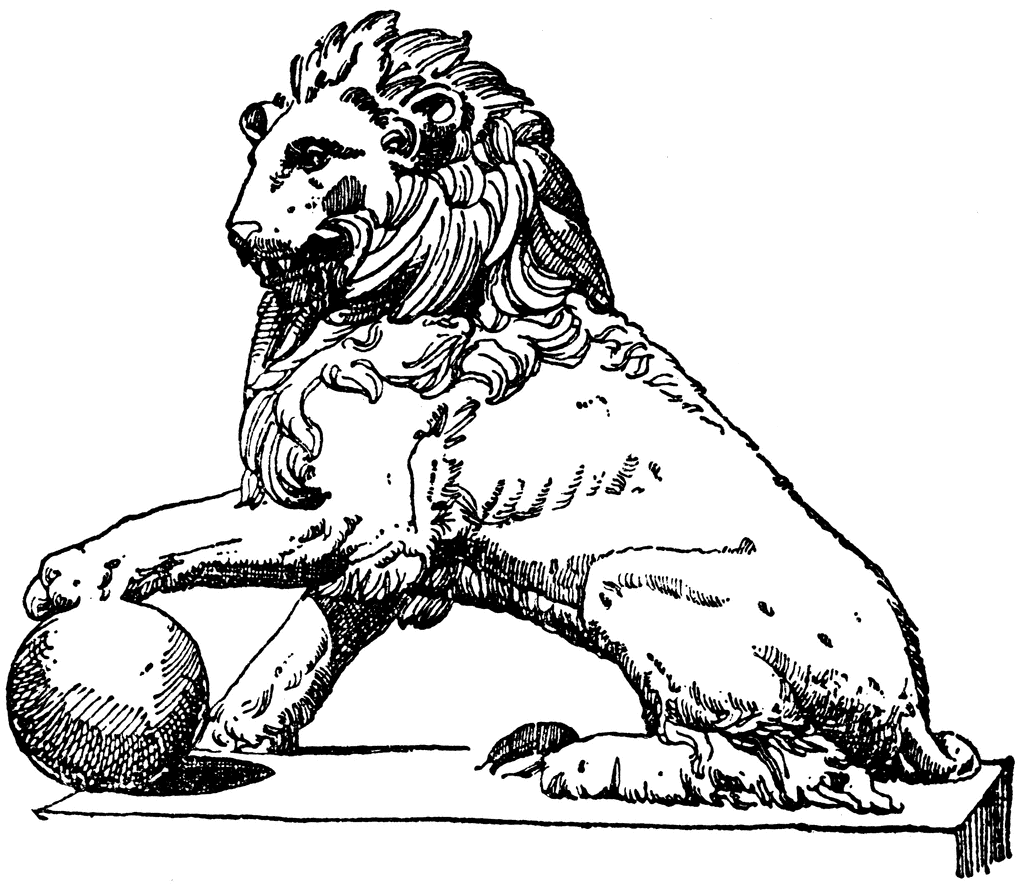Lion Statue   Clipart Etc
