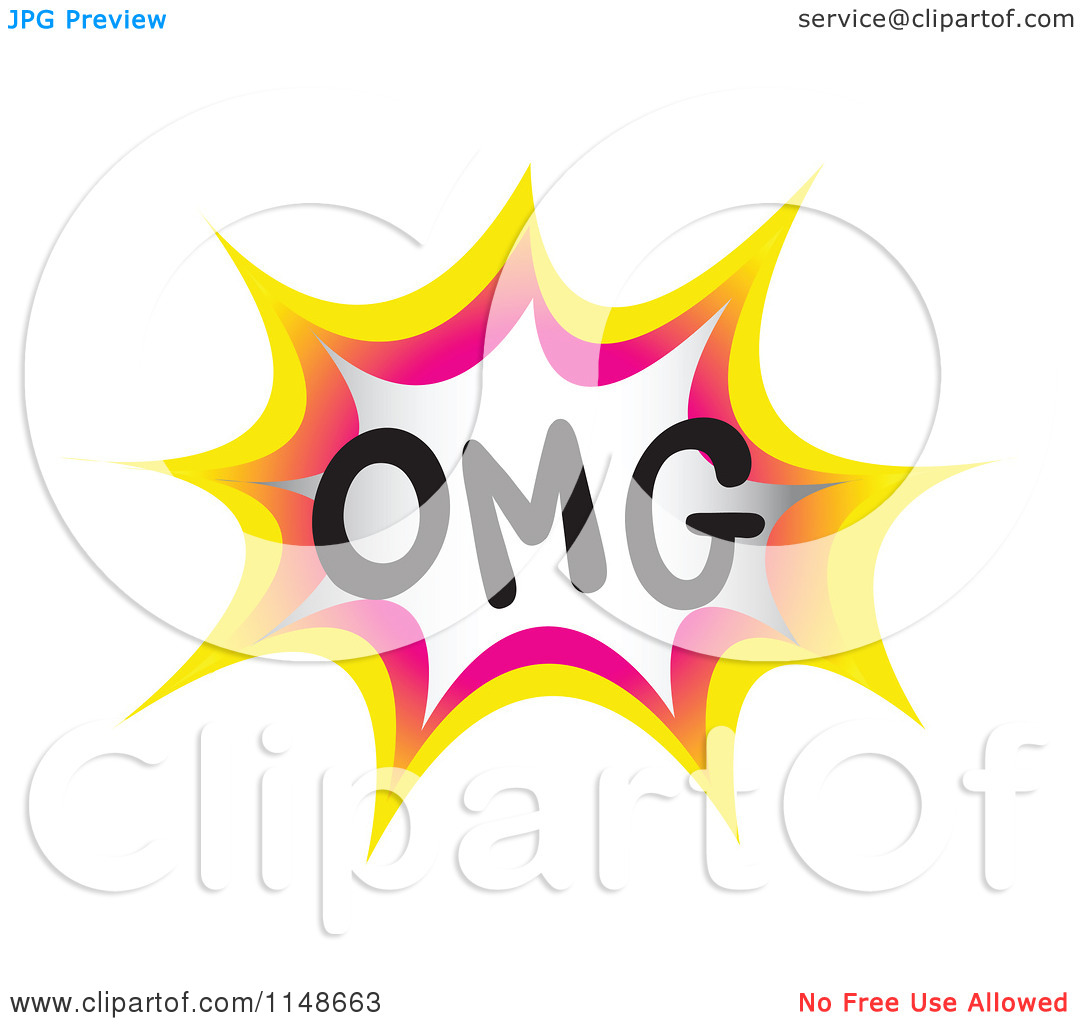 Of A Omg Acronym Burst   Royalty Free Vector Clipart By Colematt