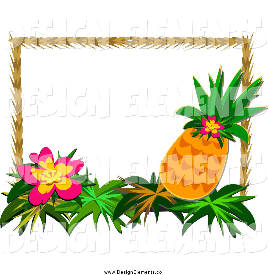 Tropical Border Clipart Vector Clip Art Of A Tropical