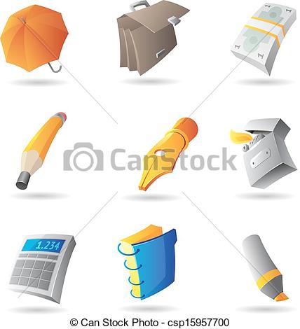 Vector   Icons For Personal Items   Stock Illustration Royalty Free