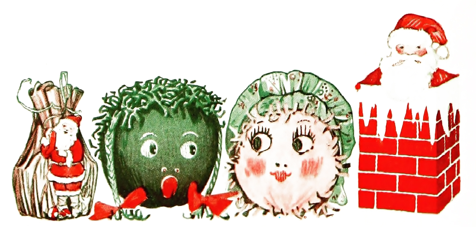Vintage Christmas Clip Art Illustrations