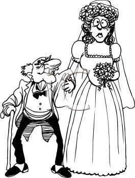 0511 1011 1617 1406 Old Man Marrying Young Lady Clipart Image Jpg