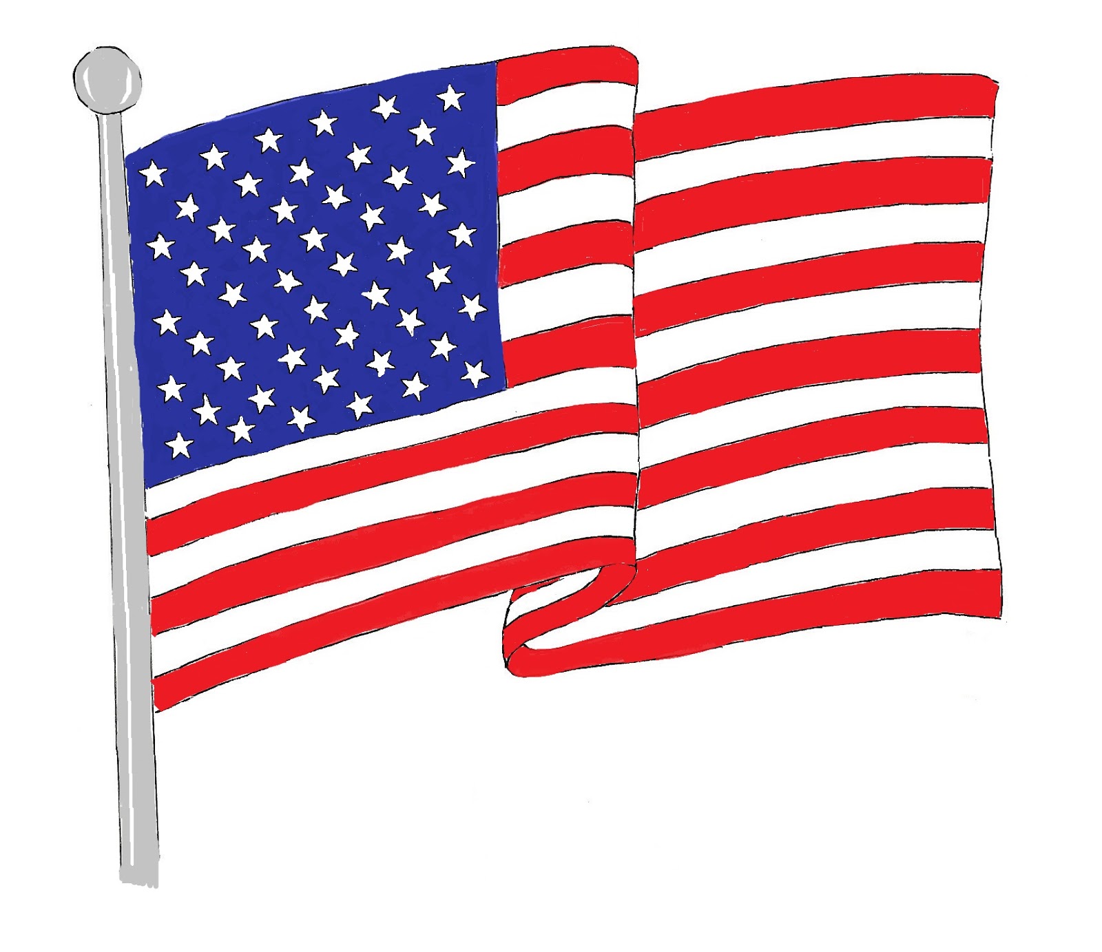 18 Waving American Flag Clip Art Free Cliparts That You Can Download