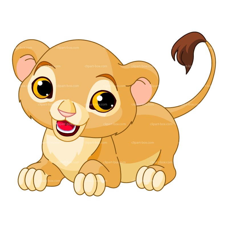 Clipart Baby Lion Playing   Royalty Free Vector Design