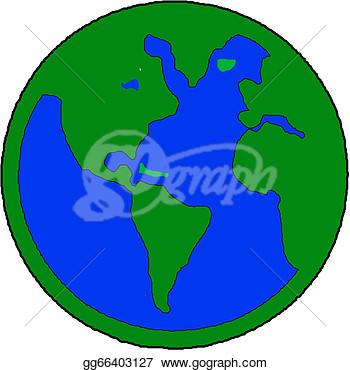 Clipart   Earth Orb Vector  Stock Illustration Gg66403127