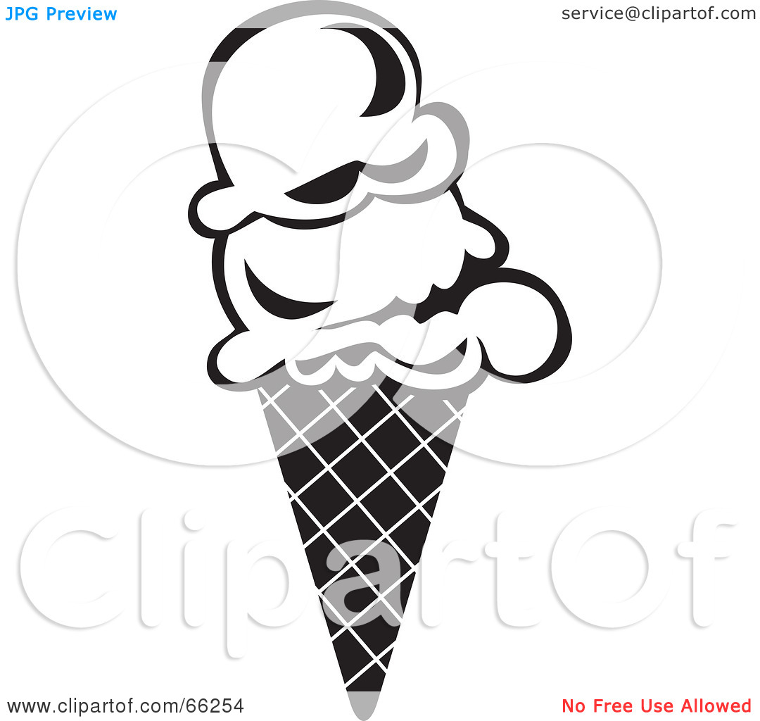Ice Cream Scoop Clipart Black And White   Clipart Panda   Free Clipart