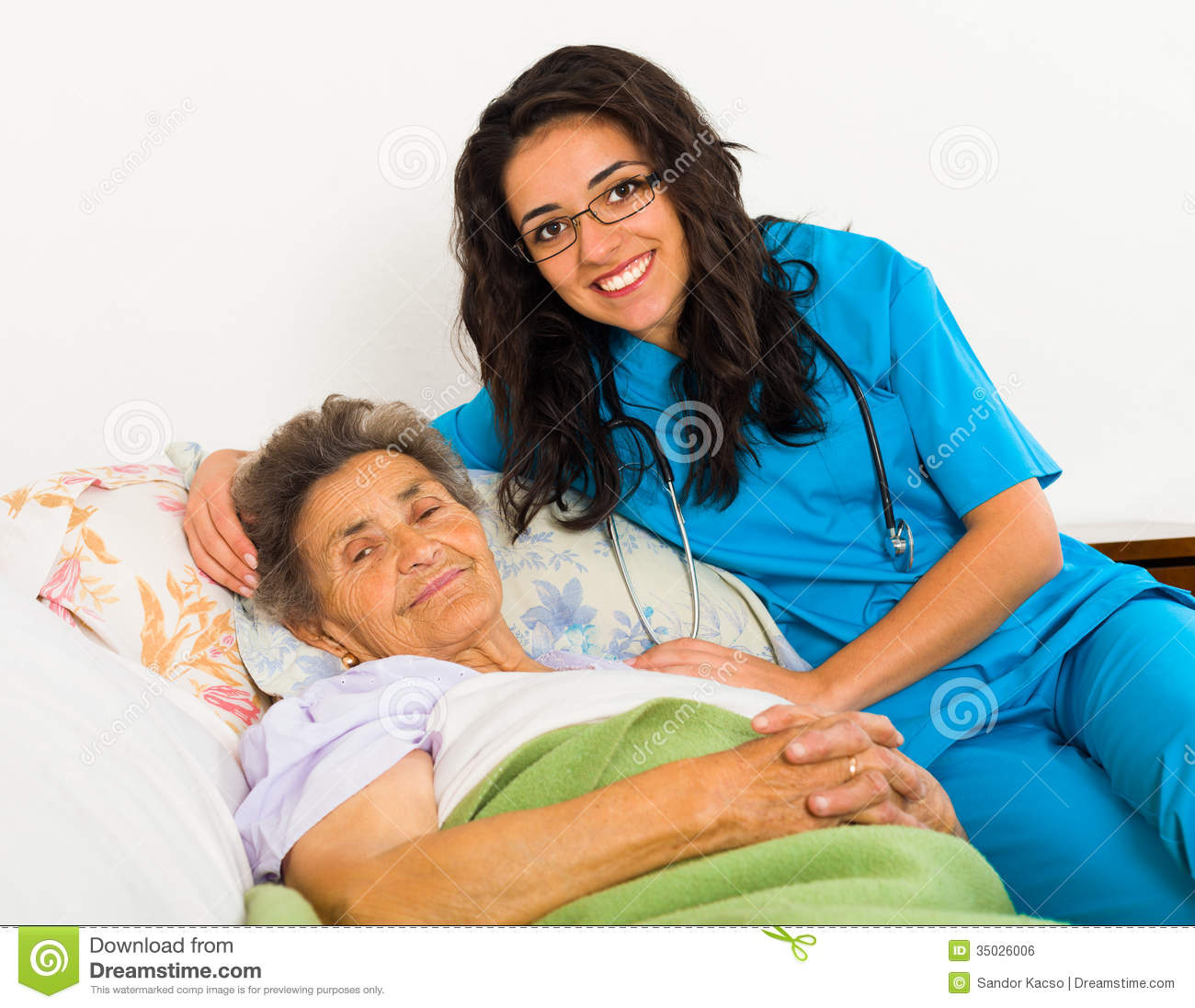 Nurse Caring For Elder Patients Royalty Free Stock Image   Image    