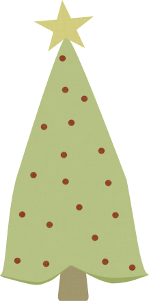 Primitive Christmas Tree Image   A Clip Art Image Of Primitive