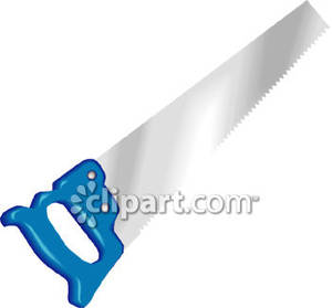 Realistic Hand Saw   Royalty Free Clipart Picture