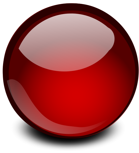 Red Glossy Orb Clipart Medium Size