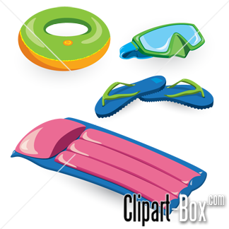 Related Beach Items Cliparts  