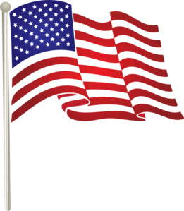 United States Waving Flag Clip Art At Clker Com   Vector Clip Art    