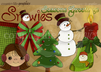 Winter Snowman Clipart   Primitive   Country Christmas Clipart At