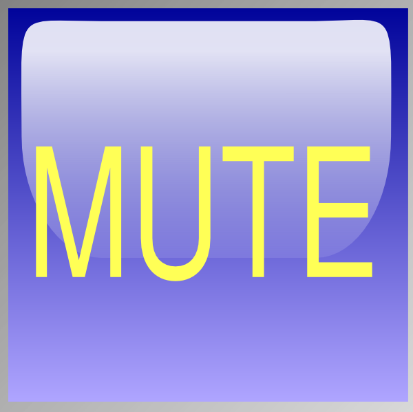 Blue Mute Button Clip Art   Vector Graphics   Download Vector Clip Art