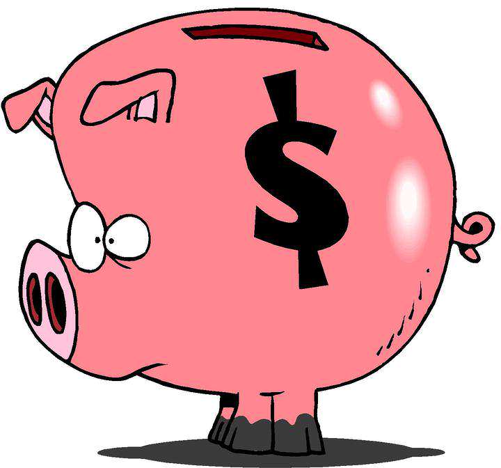 Cartoon Clipart  Piggy Bank Clipart