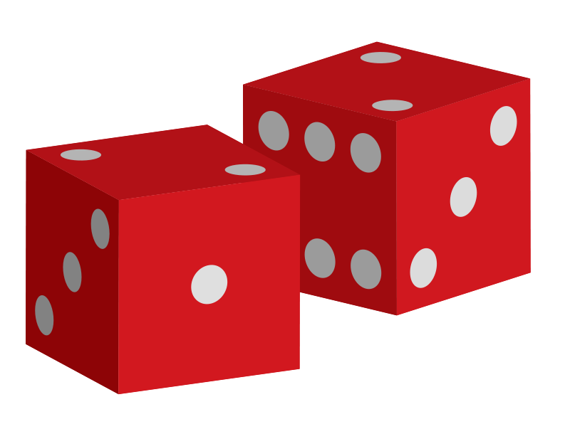 Free Red Dice Clip Art