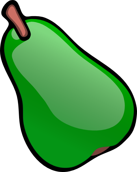 Green Pear Clip Art At Clker Com   Vector Clip Art Online Royalty