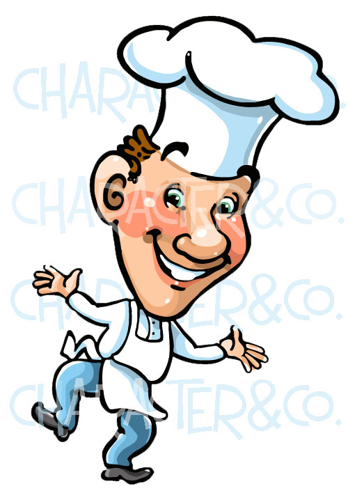 Happy Chef Illustration Clipart   Character Co