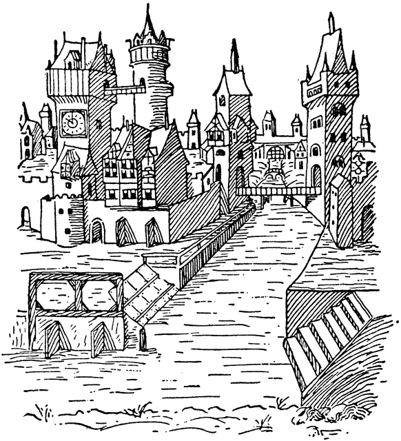 Medieval Town   Clipart Etc